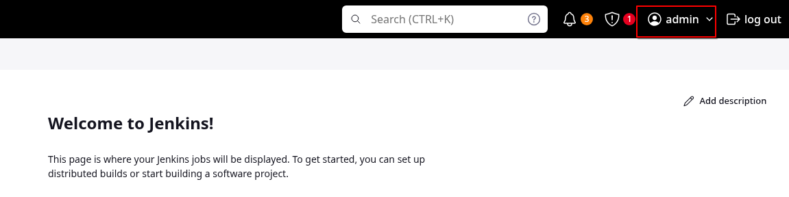 Login as Admin to Jenkins
